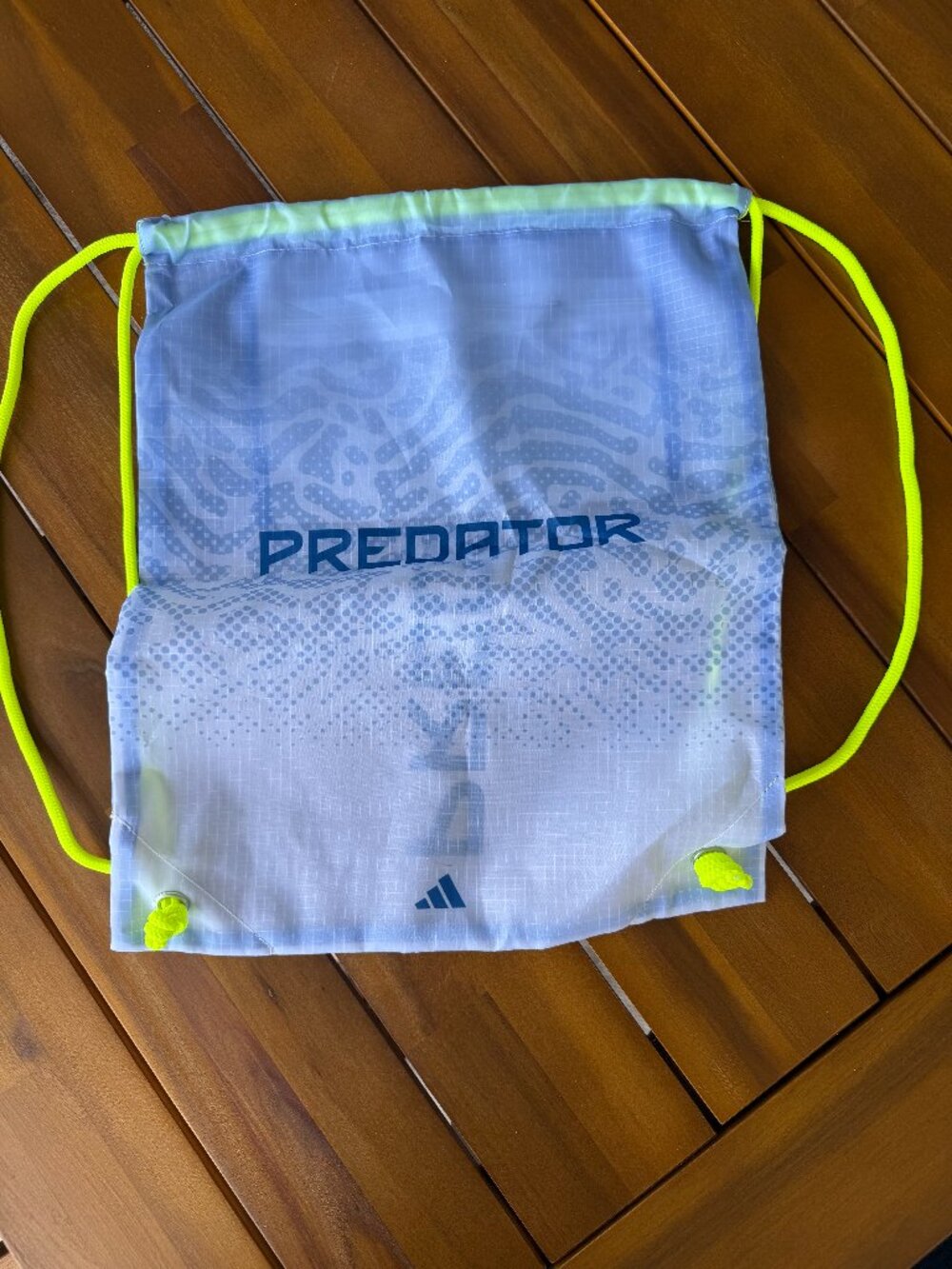 Adidas Predator Elite Cleat Drawstring Bag Unisex Blue Yellow New